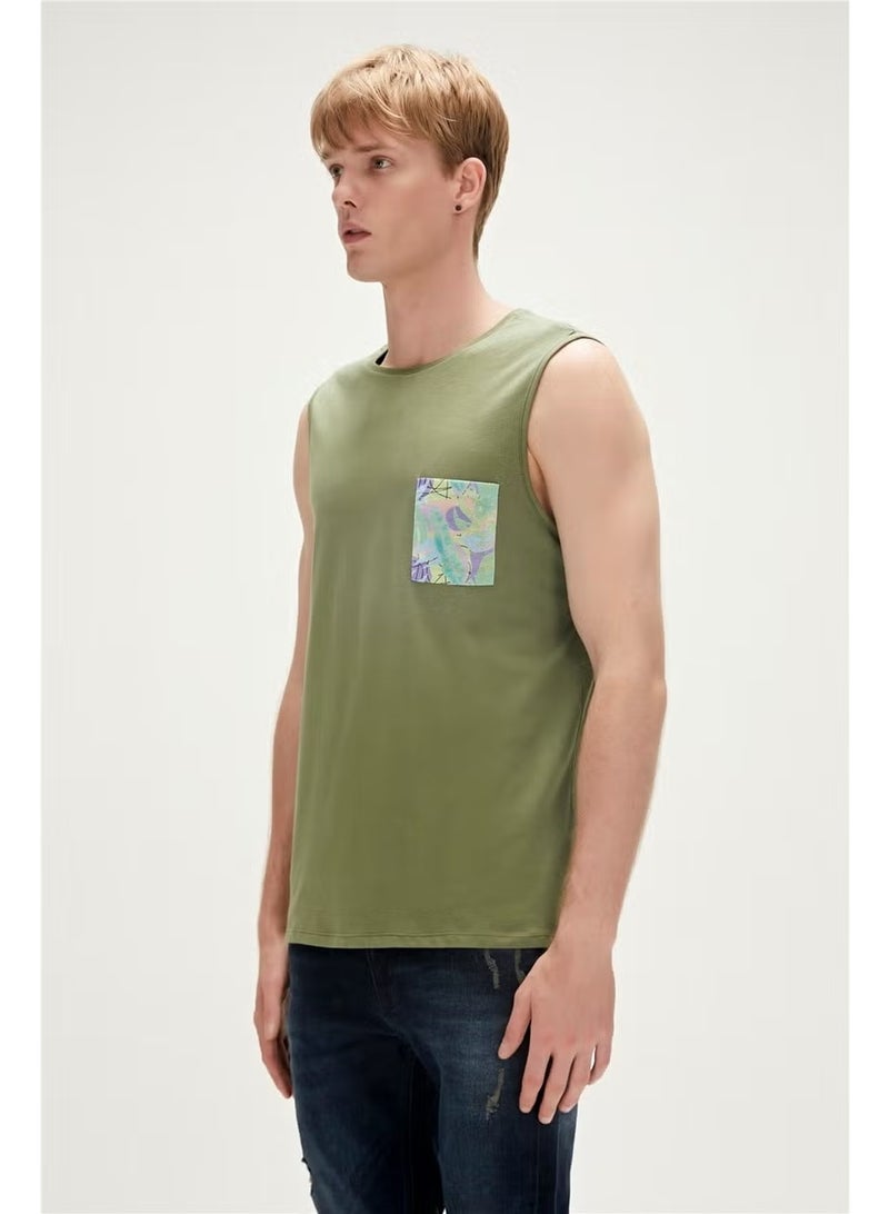 Bad Bear Monstera Tank-Top Pale Green - Image 2